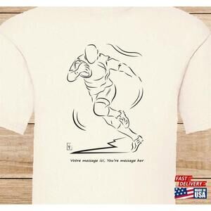 Tshirt Rugby Player Man Woman Child Sport